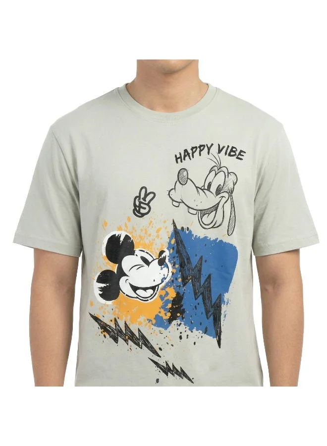 Disney  Disney Happy Vibes Graphic Men’s T-Shirt for Men | Best Price UAE