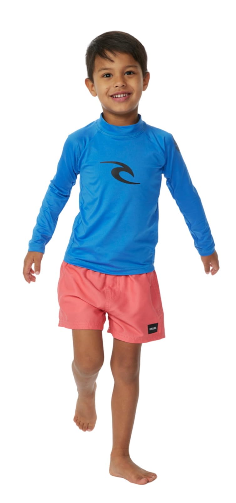 RIP CURL راشغارد بأكمام طويلة من ريب كيرل للأولاد، حماية من الشمس UPF 50، لون أزرق غامق مصغر - Image 2