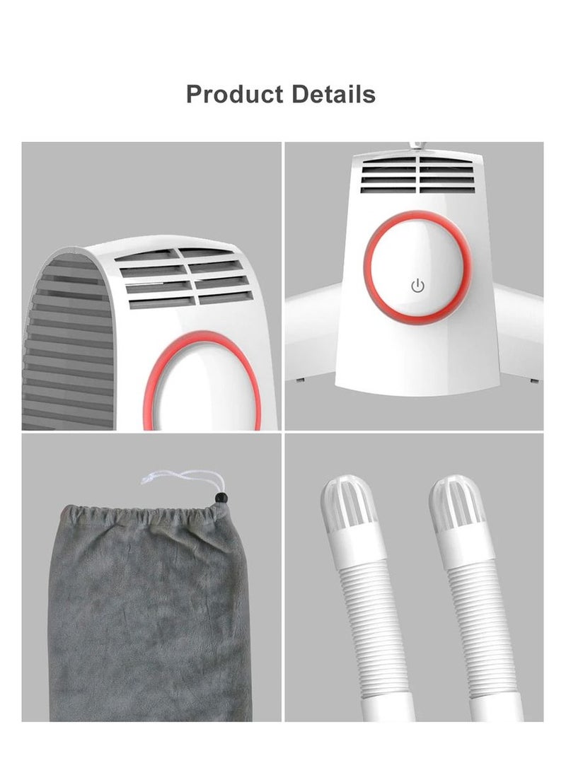 Xiaomi - Smart frog 2 in 1 portable electric clothes dryer shoe dryer folding clothes hanger for travel drying - Image 1