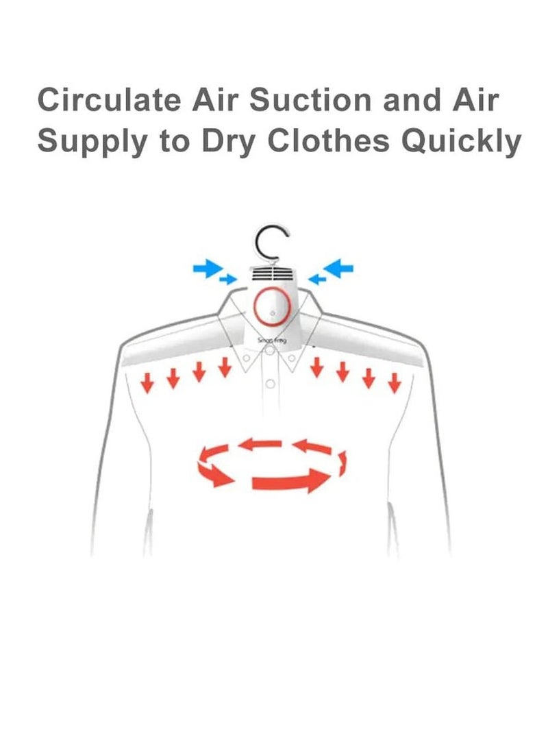 Xiaomi - Smart frog 2 in 1 portable electric clothes dryer shoe dryer folding clothes hanger for travel drying - Image 1