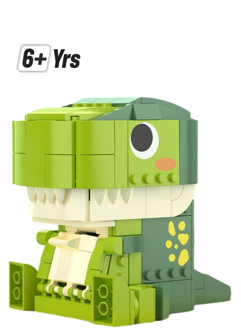 Foodie Tyrannosaurus Rex Storage Box, Desktop Dinosaur Ornaments Building Blocks Toys, Children'S Educational Assembly Model Gifts - Image 1