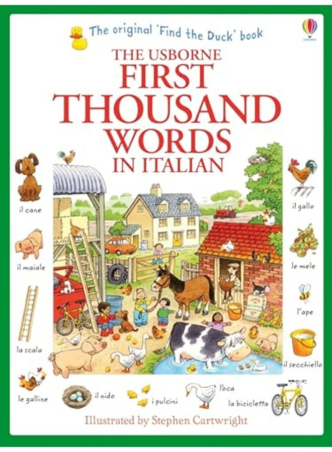 First Thousand Words In Italian By Amery Heather  Stephen Cartwright Paperback
