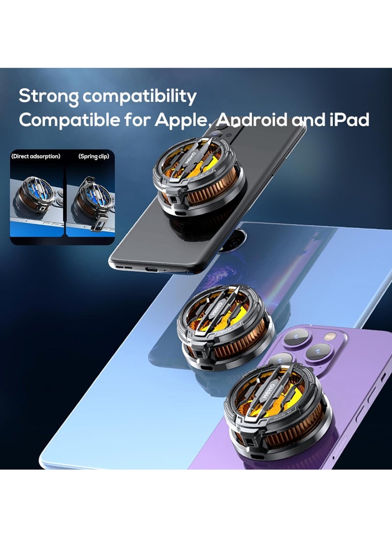 Memo CX07 Smartphone Magnetic Cooler, Radiator Fan 15W Fast Cooling Semiconductor Heatsink Radiator Fit For All Smart Phone and Tab for Gaming  - Image 4