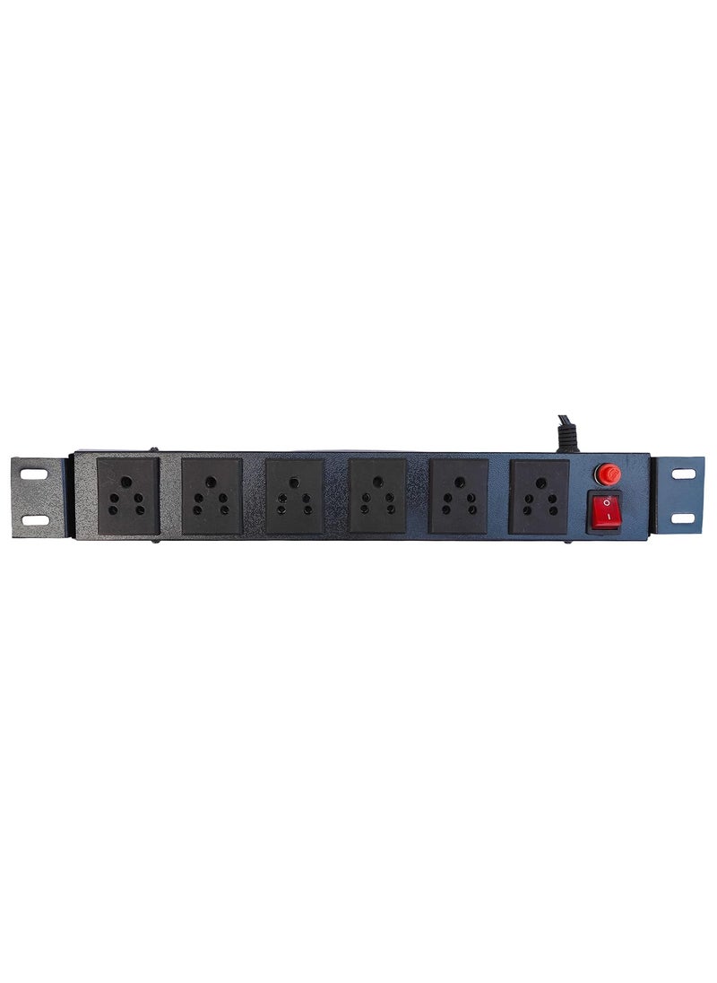 Generic KN GROUP INDIA Extension Cord Black Extension Cord Universal Surge Protector Multiplug Commercial and Household Purpose Fuse Protector 6 Socket in 1 Switch Surge Protectors Ups with Power Cord 125 mtr Black Pack of 1  - Image 4