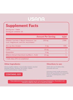 USANA Visionex DS with Lutein Zeaxanthin for Advanced Eye Health And Vision Support* - 28 Tablets - 28 Day Supply  - Image 2