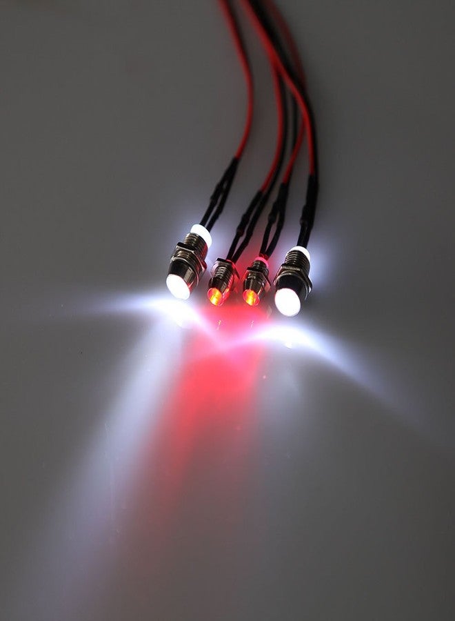 طقم إضاءة LED لسيارات التحكم عن بعد من لافينا، يتضمن 4 مصابيح LED: مصباحان أماميان أبيضان ومصباحان خلفيان أحمران، مناسب لسيارات التحكم عن بعد من طراز D3 وSCX10 وD90 وTRX4 بمقياس 1/10 و1/8، والشاحنات، والدبابات، والشاحنات العملاقة. - Image 3