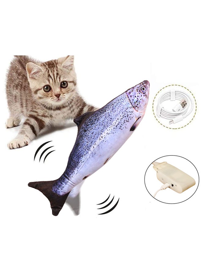 Simulation Fish Toy Salmon With Zipper Multicolour 30cm - Image 3