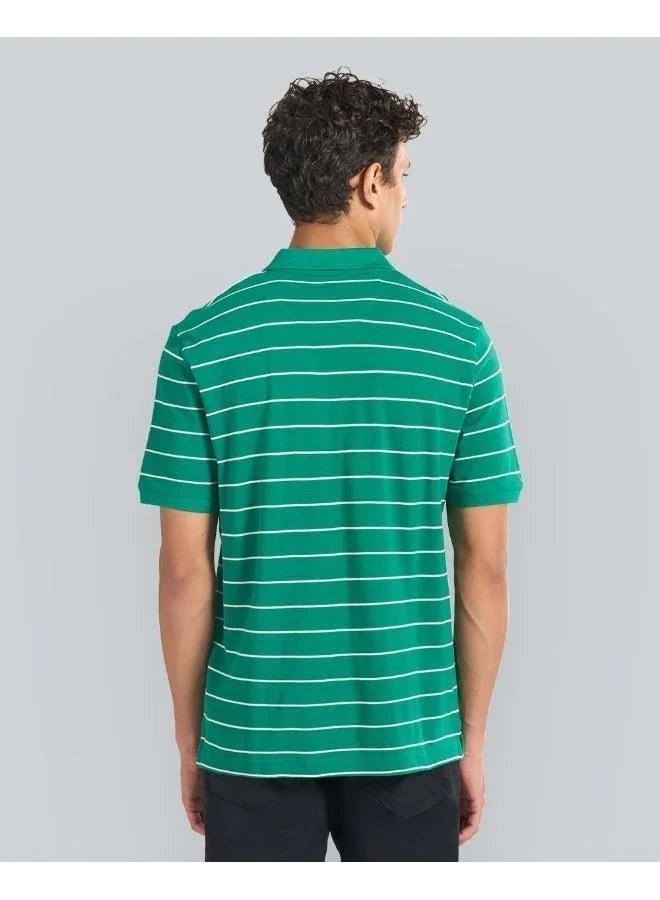 GANT Gant Striped Short Sleeve Polo For Men (Red & White)