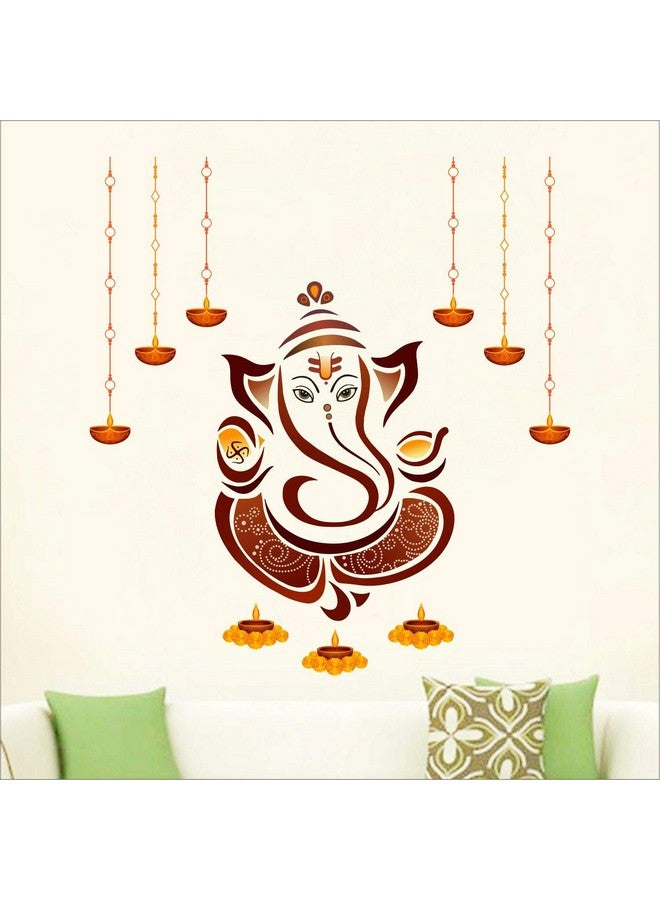 StickMe 'Shree Ganesh - Ganesha - Ganpathi Colourful Vinyl Wall Sticker' -SM1046 (Multicolour - 85cm X 80 cm ) - Image 2