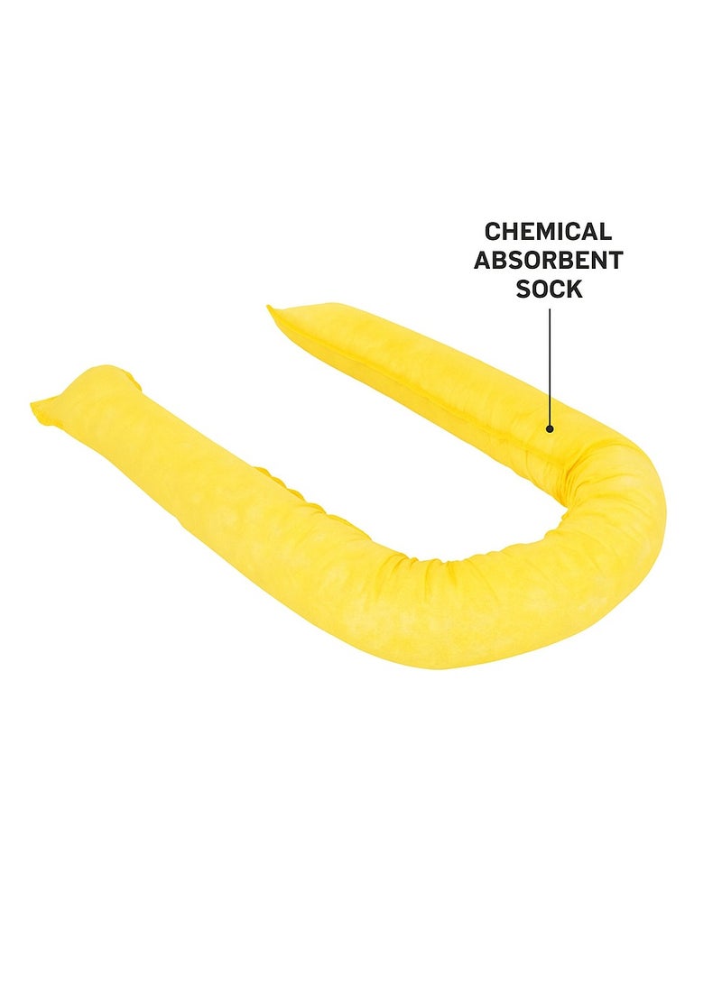 Vaultex U SHAPE Chemical Absorbent Pillow-Yellow  - Image 1