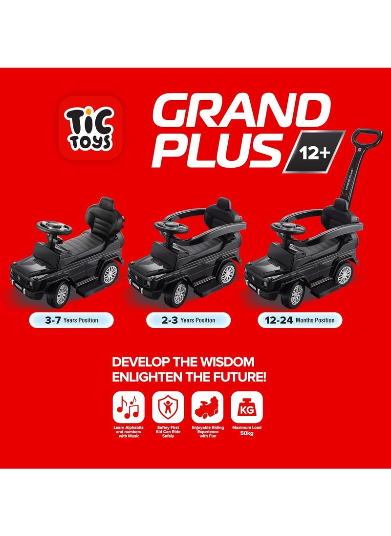 Tic Toys Push Car & Push Bar Ride On Car - Baby Stroller 1-7 Years  - Image 3
