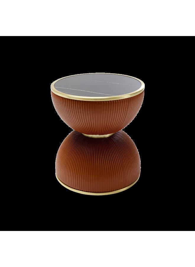 KARE - Side Table Endless Vegas Orange Ø47Cm - Image 1