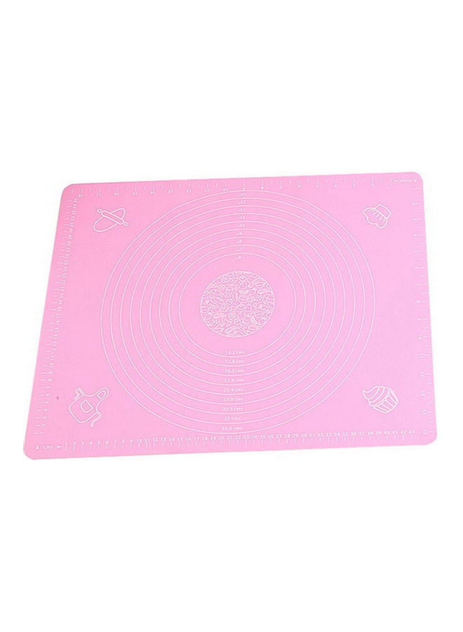 Silicone Baking Mat Dough Maker Pad With Measurements, Dough Rolling Mat, Non-slip Non-stick Rolling Pastry Mat For Kitchen Birthday Wedding Party Pink 12*4*10cm - Image 3