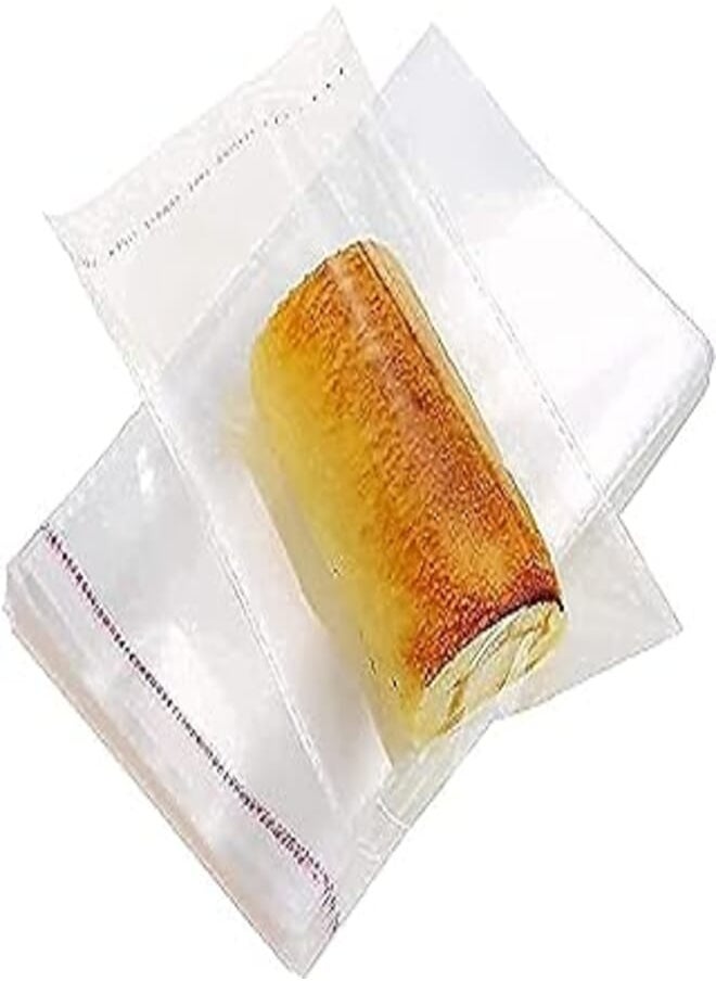 VALUXE - valuxe 350pcs Cello Bags, Self Sealing Thick OPP, Plastic Bags for Cookies, Cellophane Bags Good for Candles, wedding Gifts, Party Favor, Clothes | Storage Bags, Arts and Crafts (18cm x 13cm) - Image 1