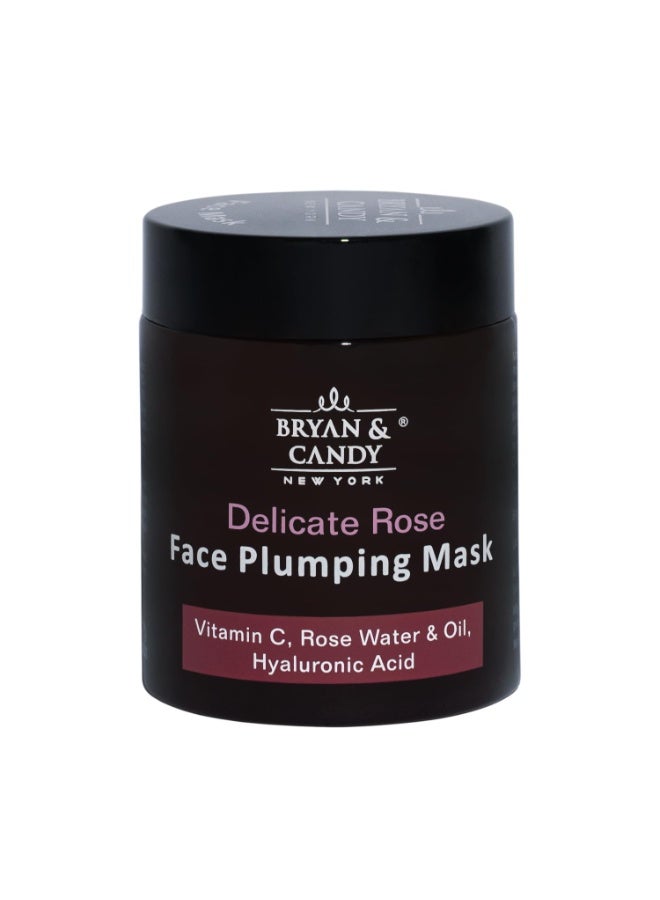 Bryan & Candy New York Delicate Rose Face Plumping Mask with Vitamin C, Rose Water & Oil, Hyaluronic Acid (100 gm) - Image 1
