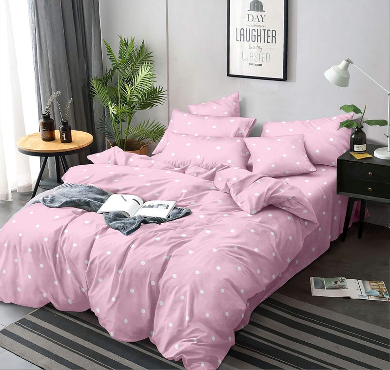 MORADO® Premium Glace Cotton Single Bed Quilt Cover/Duvet Cover/Rajai Cover/Blanket Cover with Zipper (60 X 90 Inch, Pink) - Image 4