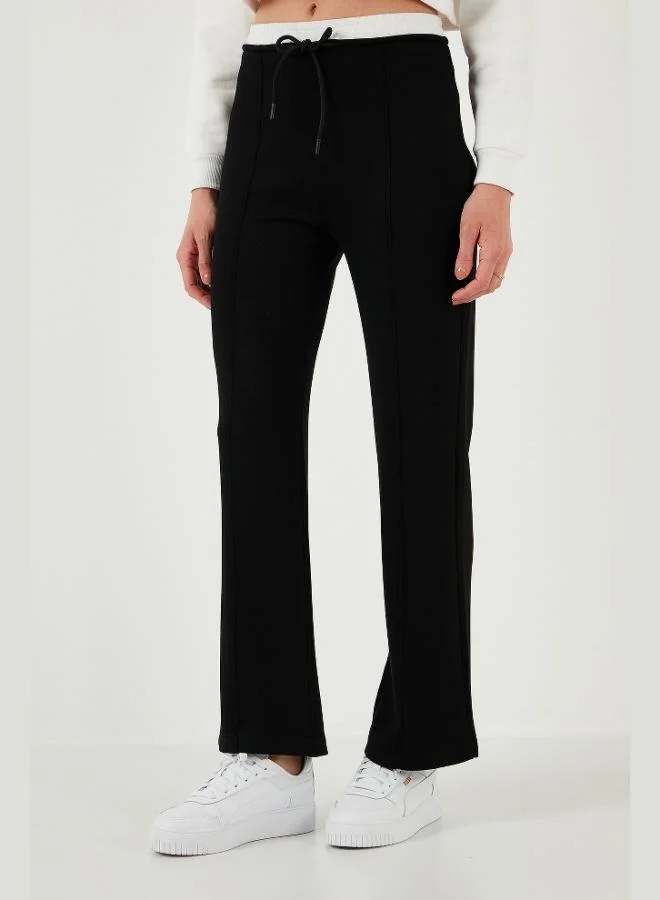 Lela Lela Stretch Slim Fit High Waist Wide Leg Sweatpants Women's Sweatpants 5866078