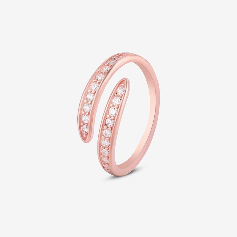 TOUCH925 Store Adjustable Silver Toe Rings in Rose Gold Color | Band Foot Jewelry for Women & Girls | Silver Bichiya | Birthday and Anniversary Gift for wife - Image 2