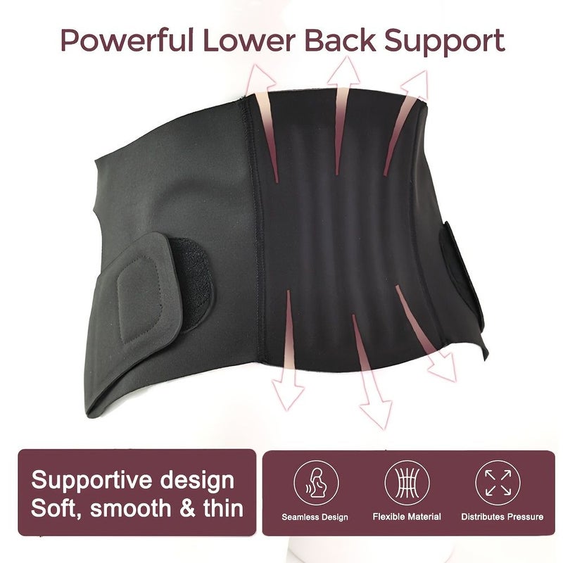 Oyster Pink 2 in 1 Seamless Maternity Belt Support for Pregnant Women XL - Image 1
