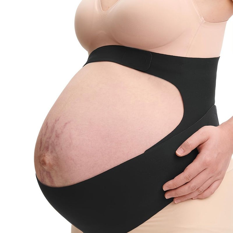 Oyster Pink 2 in 1 Seamless Maternity Belt Support for Pregnant Women XL - Image 5