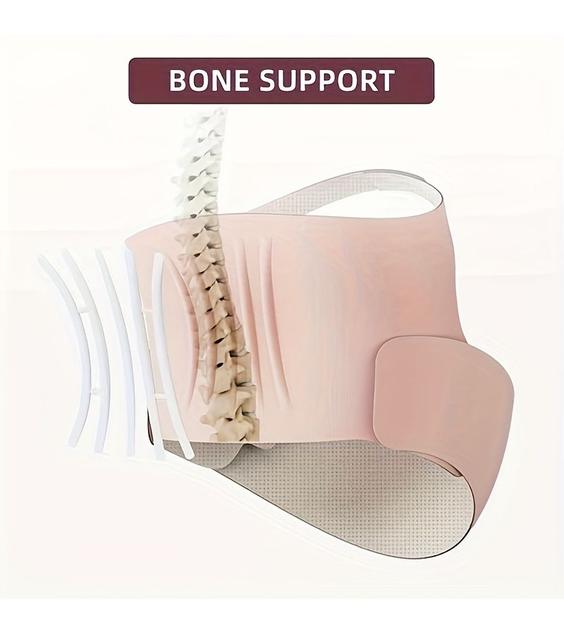 Oyster Pink 2 in 1 Seamless Maternity Belt Support for Pregnant Women XL - Image 2