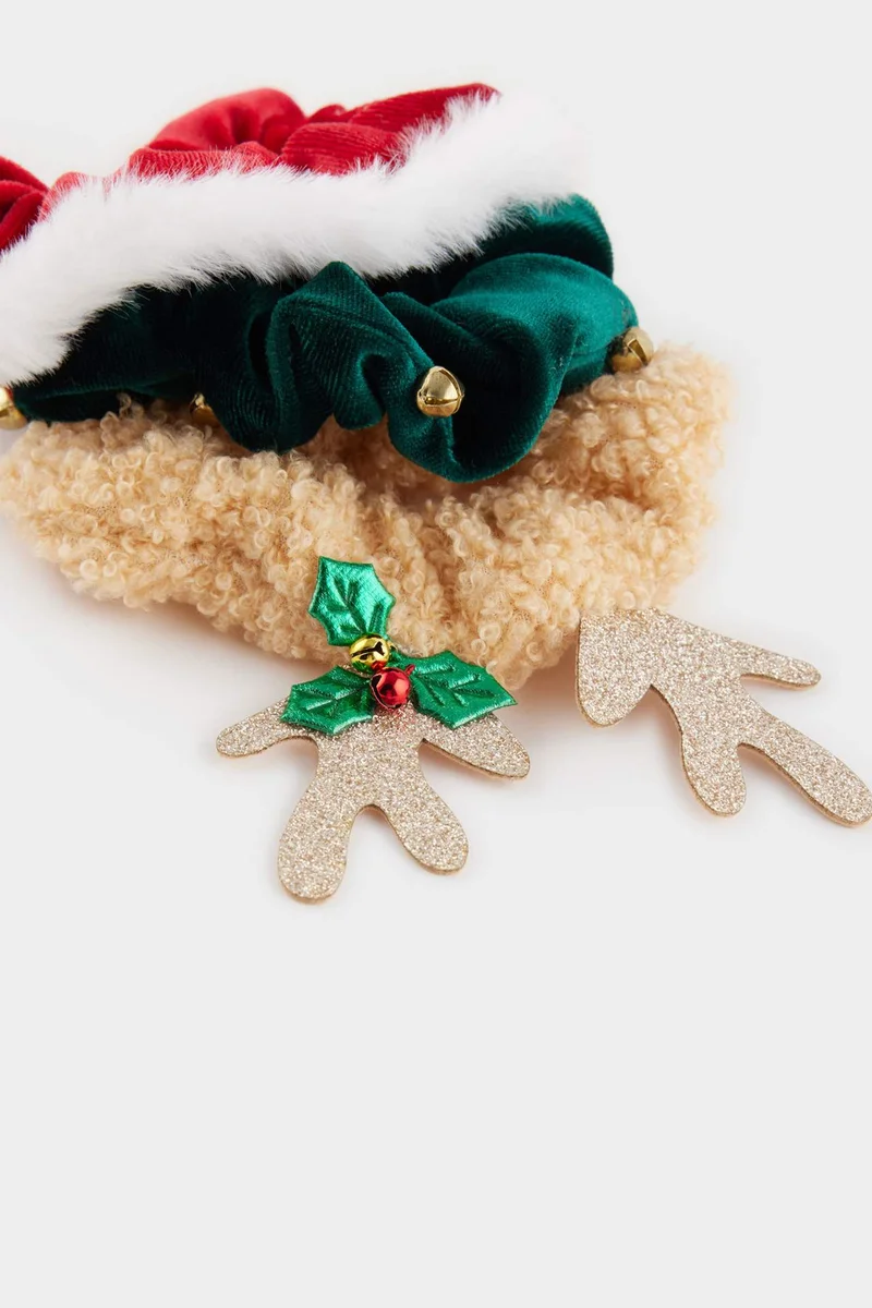 ديفاكتو Woman 3 piece Christmas Themed Hair Ties