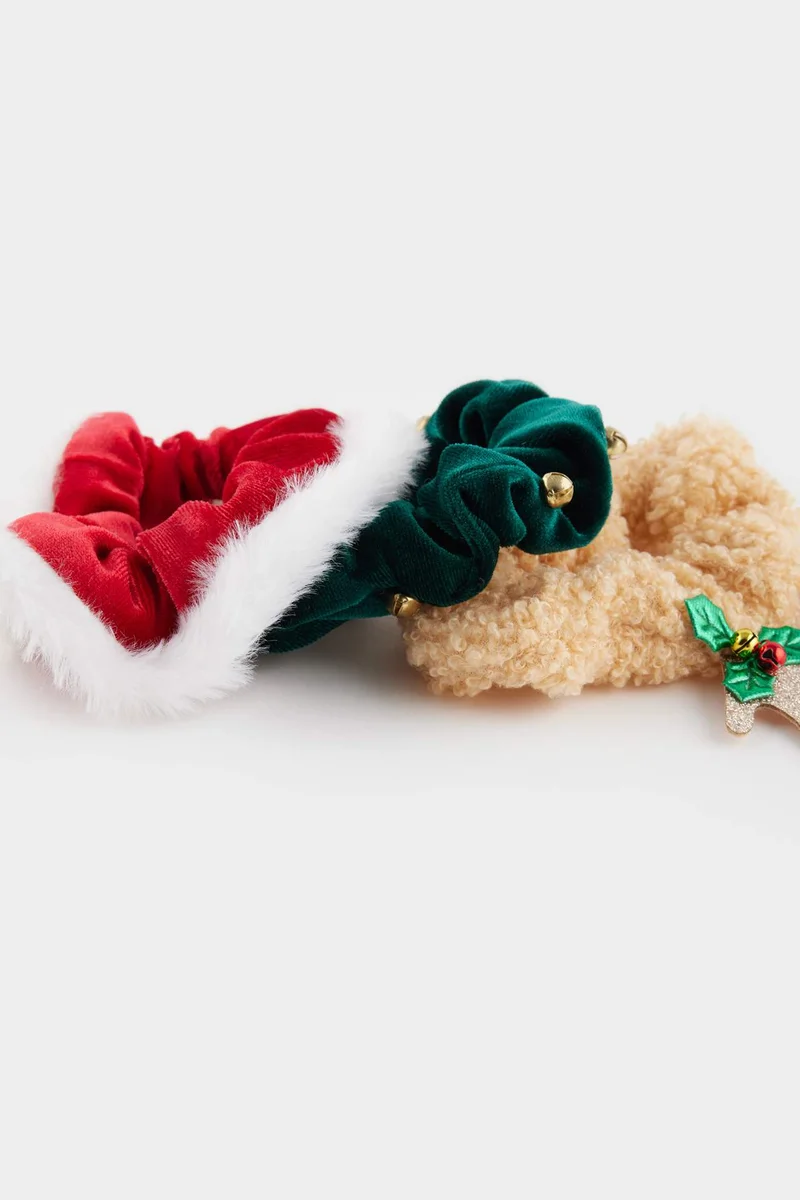 Defacto  Woman 3 piece Christmas Themed Hair Ties for Women | Best Price UAE