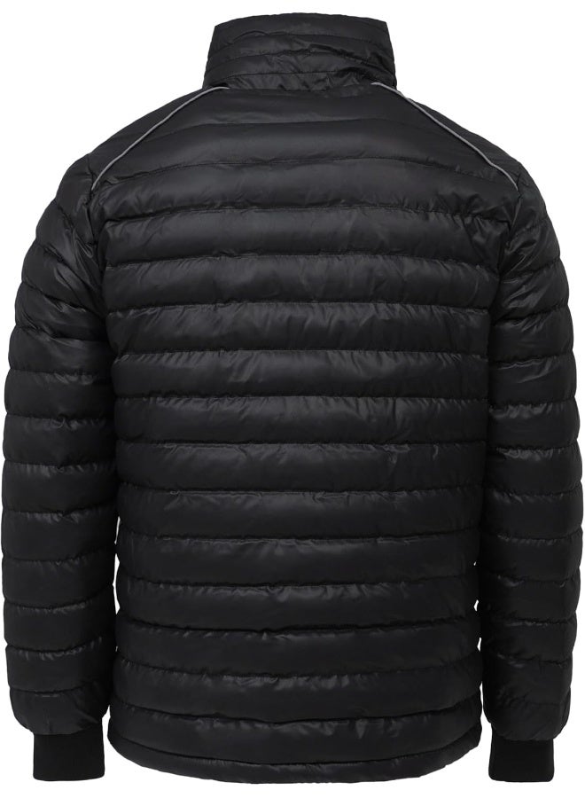 CEDRO جاكيت مبطن أسود للرجال - Image 2