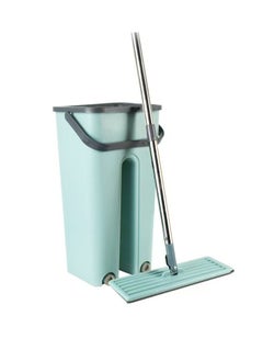 360 Degree Rotating Mop and Bucket Flat Self-Separating Laminating Mop Set with  Microfiber Pads and Extendable Handle Perfect for Cleaning All Kinds of Floors