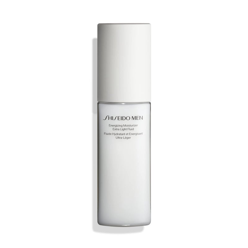 Shiseido Men Energizing Moisturizer Extra Light Fluid - 100 mL - Reduce the Look of Fine Lines, Dullness & Dry Skin - Non-Greasy, Extra-Light Texture - Image 1