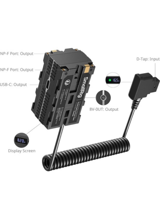 SmallRig D-Tap to Dual-Sided NP-F Dummy Battery Power Cable 4884 - Image 3