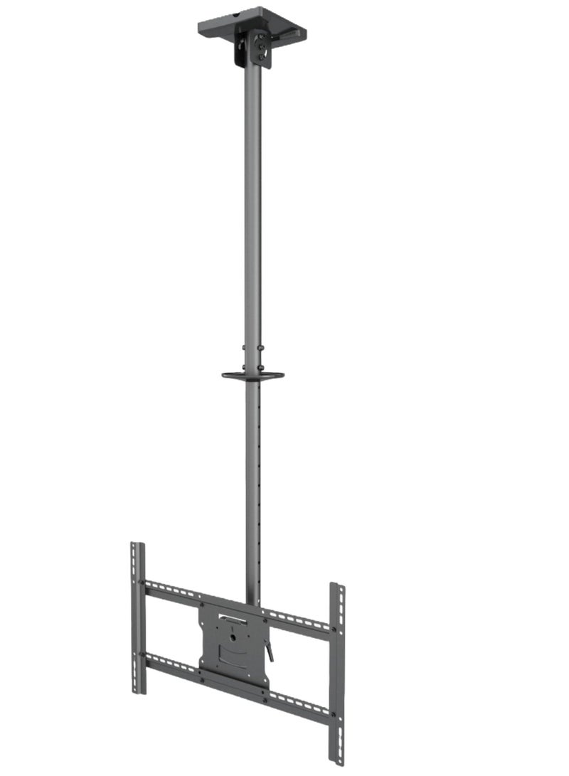BEETEC Double Pole Ceiling Mount for 42"-86" TVs, Adjustable Height 860-3130 mm, 50kg Capacity, Tilt & Rotation Functionality, Black | TF-CM300 - Image 3