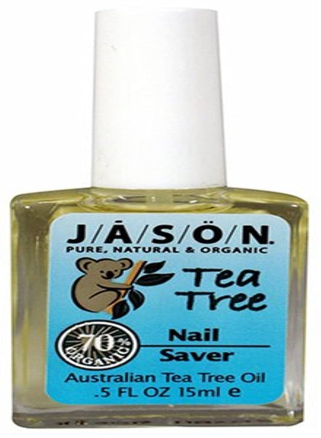 JASON Natural Cosmetics, Purifying Tea Tree, All Natural Nail Saver, 0.5 Oz - Image 1
