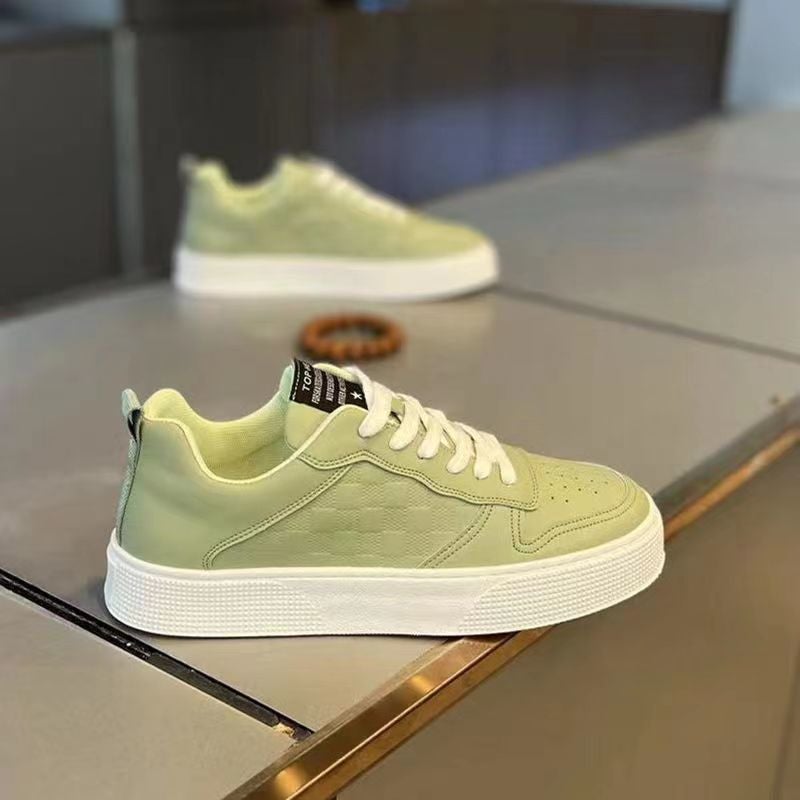 2024 Mens Spring Trendy White Sneakers Green 