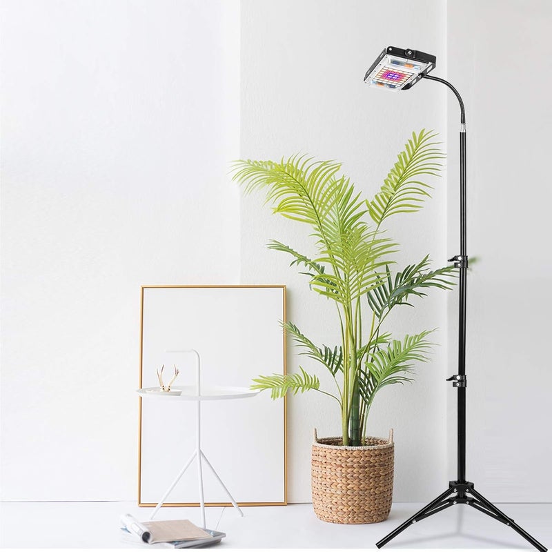 LBW Grow Light with Stand, Full Spectrum LED Floor Plant Light for Indoor Plants, Grow Lamp with On/Off Switch, Adjustable Tripod Stand 15-48 inches - Image 2