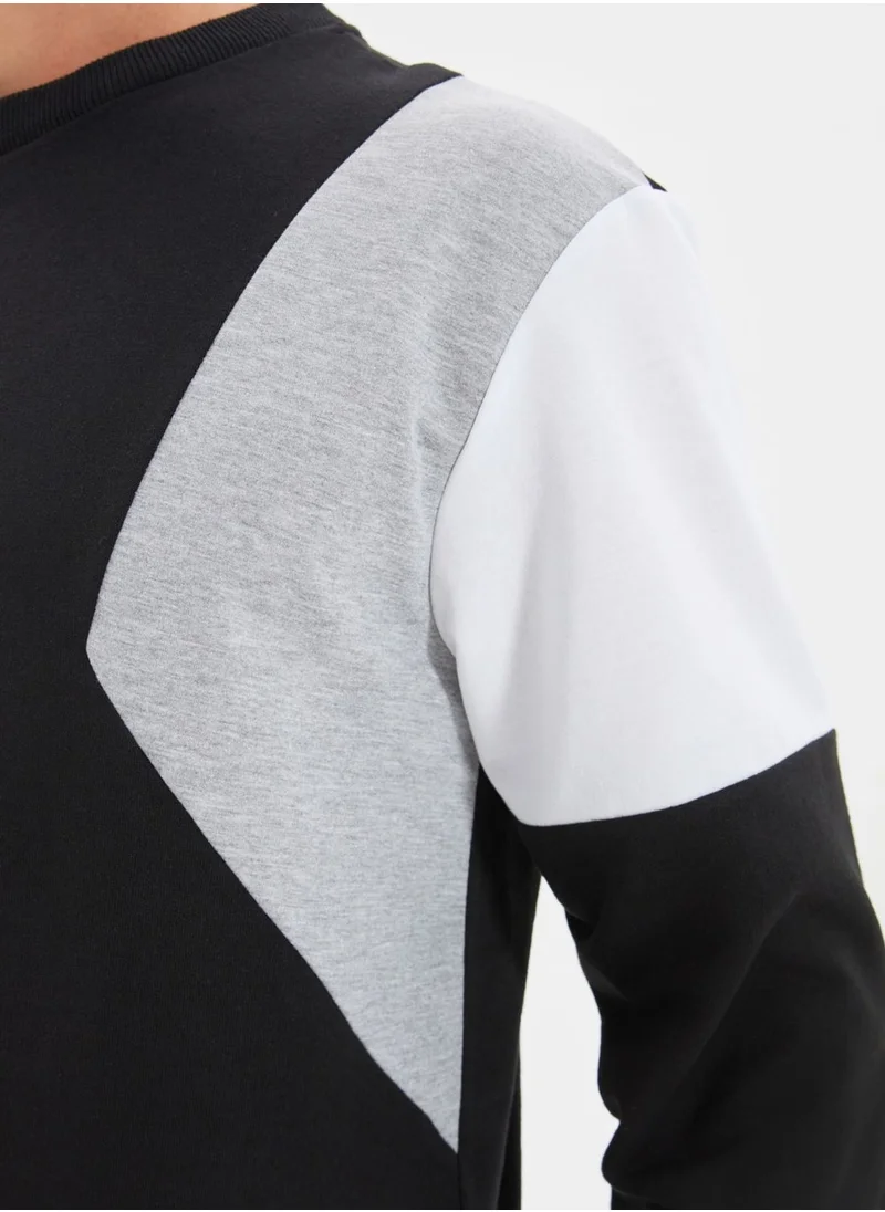 trendyol Color Block Sweatshirt