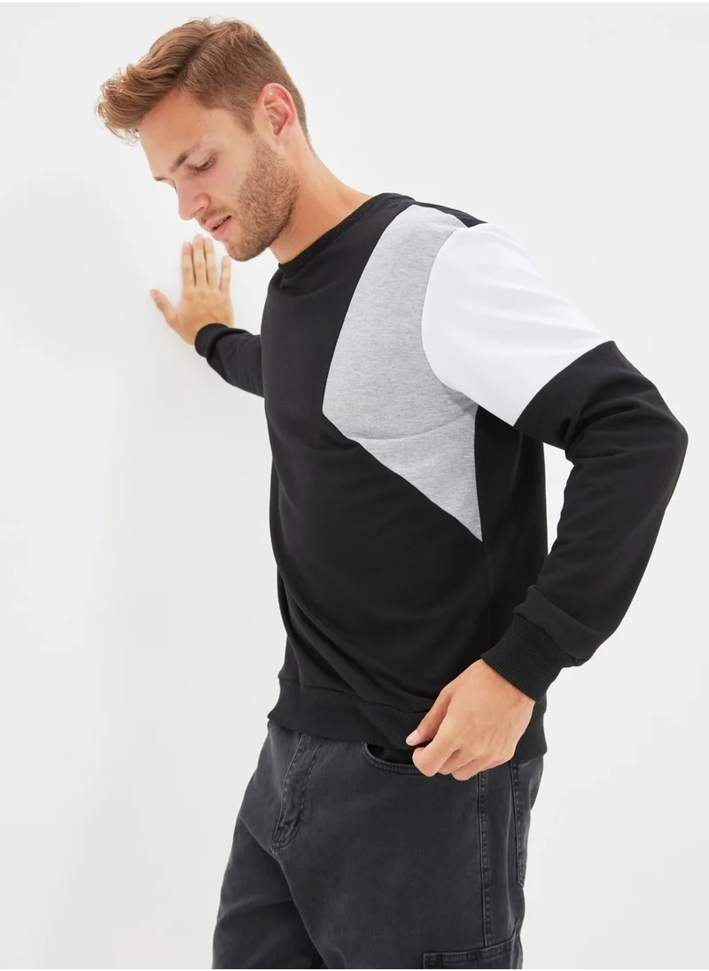 trendyol Color Block Sweatshirt