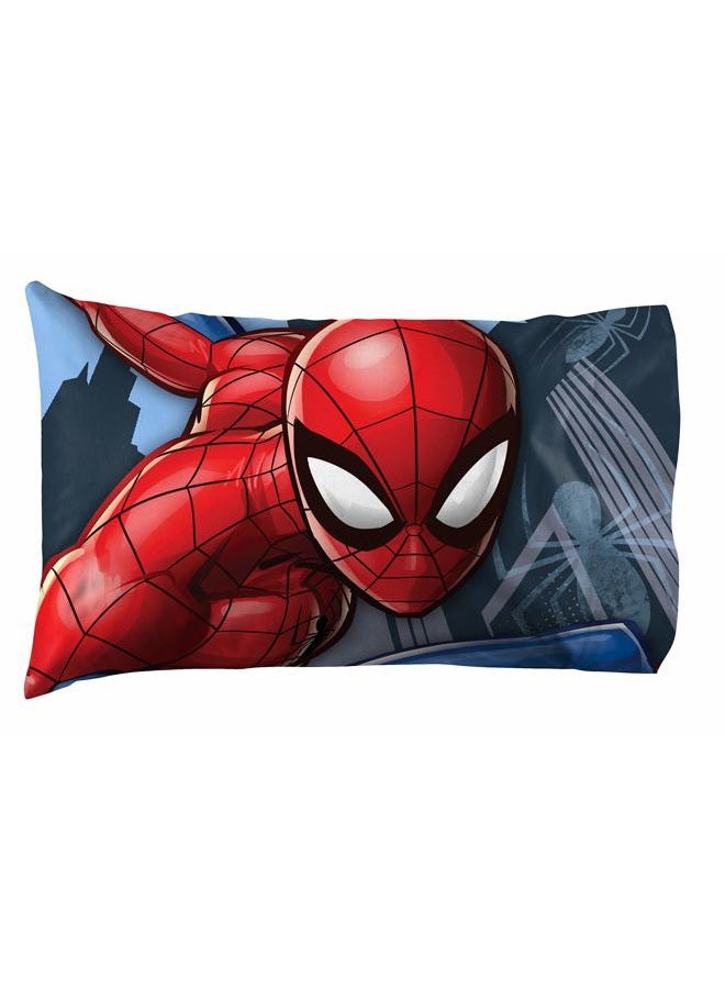 Jay Franco Marvel Spiderman Crawl Twin Sheet Set - 3 Piece Set Super Soft and Cozy Kid s Bedding - Fade Resistant Microfiber Sheets (Official Marvel Product) - Image 3