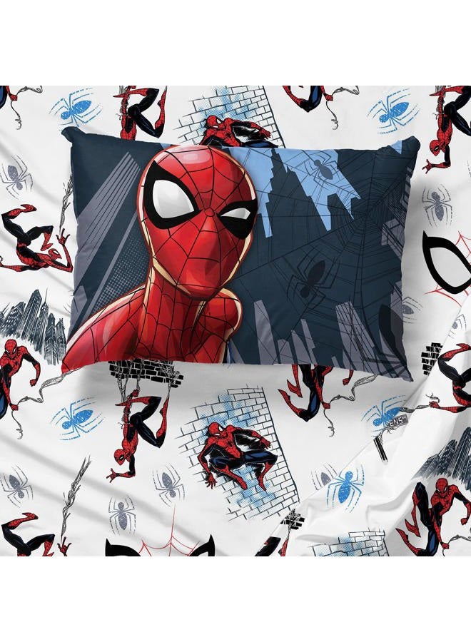 Jay Franco Marvel Spiderman Crawl Twin Sheet Set - 3 Piece Set Super Soft and Cozy Kid s Bedding - Fade Resistant Microfiber Sheets (Official Marvel Product) - Image 5