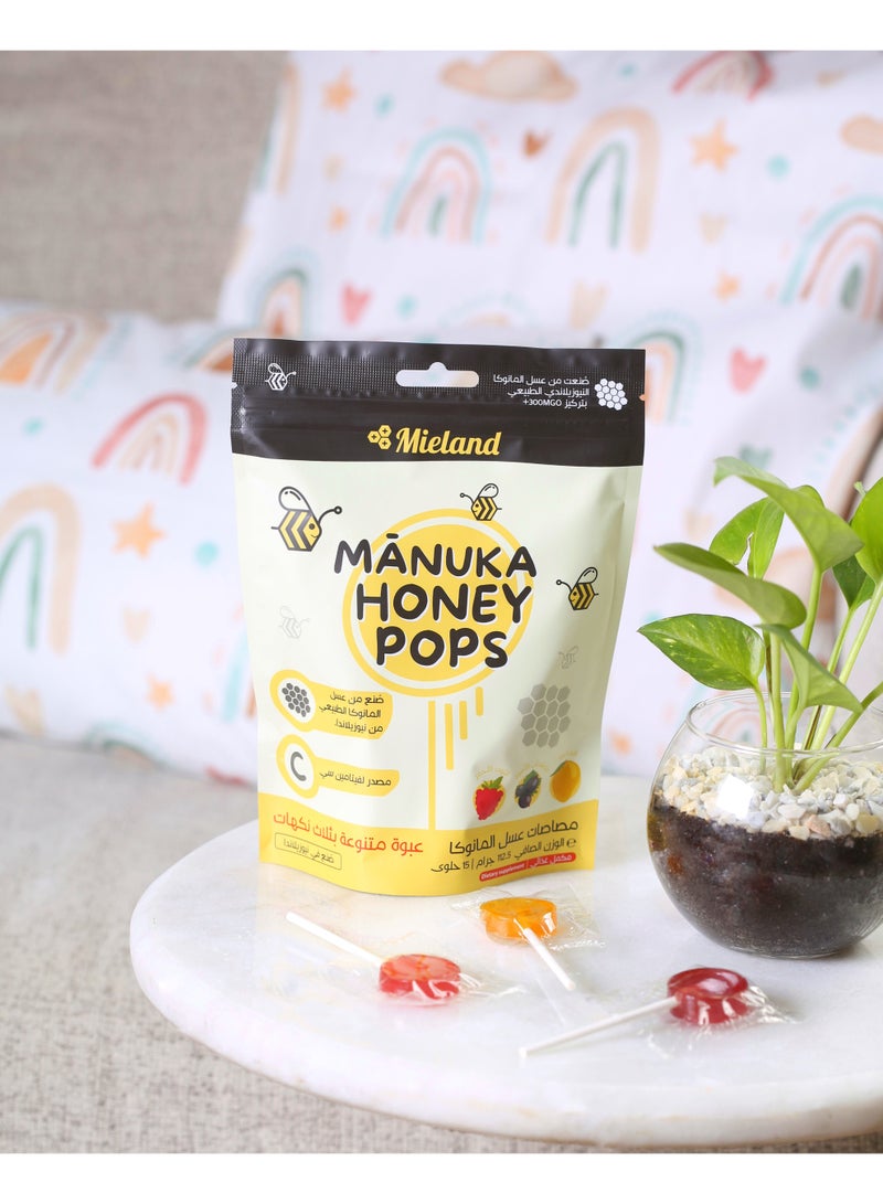 ميلاند مييلاند مصاصات عسل المانوكا - التوت الأحمر - المانجو - الكشمش الأسود