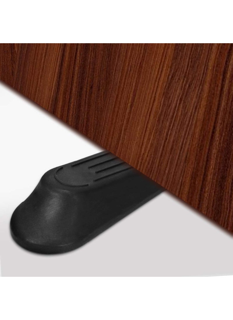 HEALLILY HEALLILY Door Stopper 5Pcs Rubber Door Stop Wedges Heavy Duty Door Stop Blocks Works On All Floor Surface Wedge Door Gap  - Image 4
