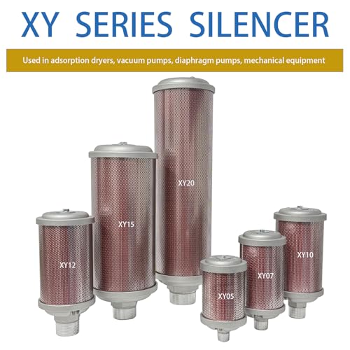 XIDATT XY20 Air Compressor Muffle，Dryer Silencer 2" NPT，for Drying Machine Diaphragm Pump Exhaust Noise Reduction，XY-20 M20，Muffler Replacement Part X20 - Image 5