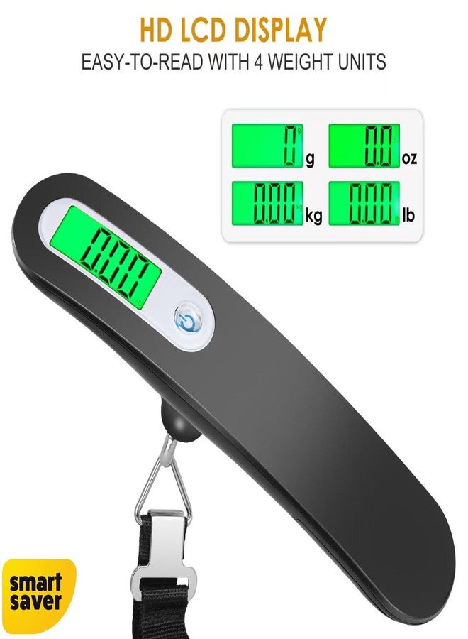 Smart Saver Weight Machine for Luggage - 50 kg capacity, Black Steel body, 1 Year replacement - Digital Portable Electronic Luggage Weighing Scale for home, travel, flights, bags (Upto 50 kg) - Image 3