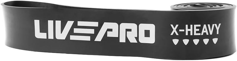 LIVEPRO X-Heavy Resistance Loop Exercise Band - Black - Image 1