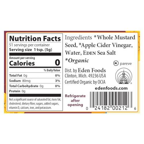 Eden Organic Brown Mustard 9 oz - Image 2