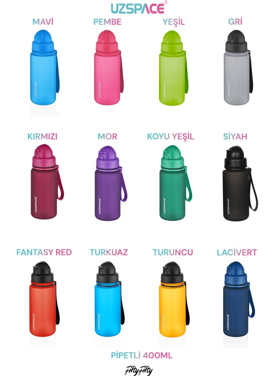 UZSPACE Fiftyfifty Pipette Collection Tritan Water Flask 400 ml  - Image 3