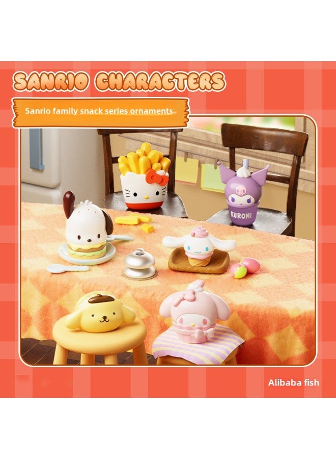 Genuine Sanrio Family Sandwich Biscuits Candy Grain Series Blind Box Trendy Play Hand-made Mini Ornaments Gifts-Color:Sanrio Family Snack Series Blind Bags (one Bag Per Bag, 36 Bags In The Whole Box)  - Image 1