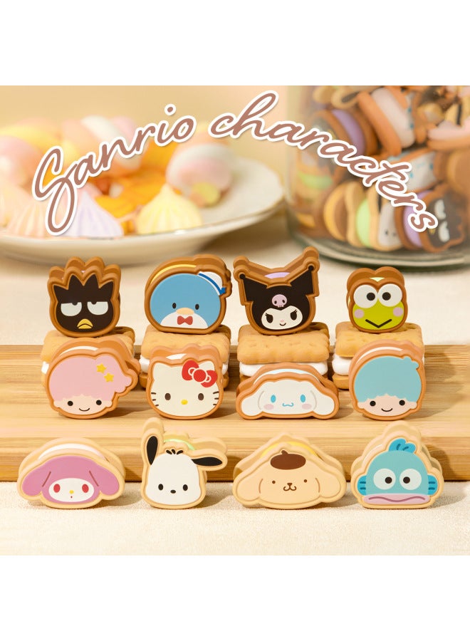 Genuine Sanrio Family Sandwich Biscuits Candy Grain Series Blind Box Trendy Play Hand-made Mini Ornaments Gifts-Color:Sanrio Family Snack Series Blind Bags (one Bag Per Bag, 36 Bags In The Whole Box)  - Image 5