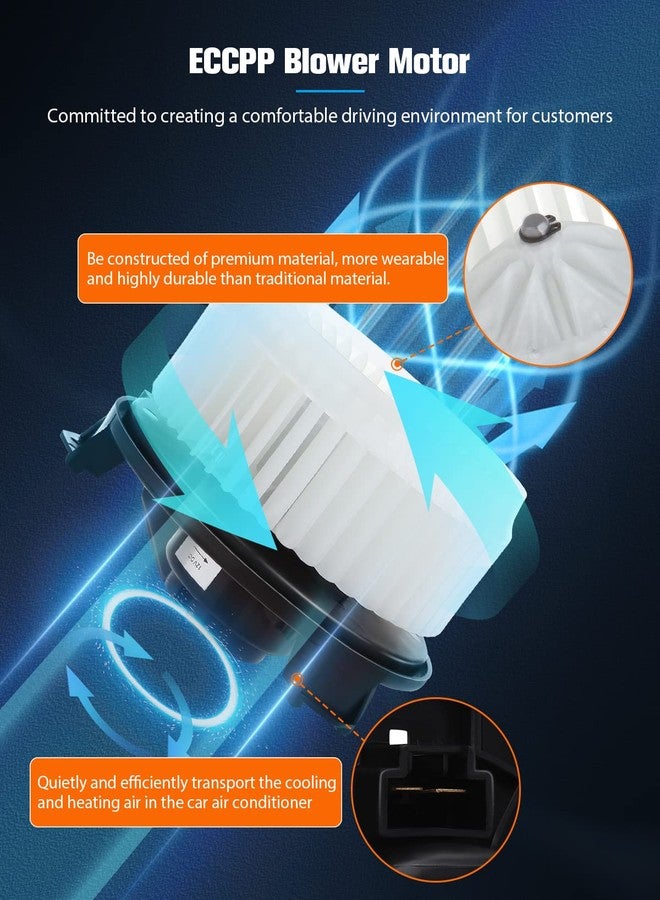 ECCPP محرك مروحة سخان ECCPP HVAC 700203 مناسب لسيارات Acura MDX من 2007-2013 / Acura RDX من 2007-2012 / Acura TL/TSX من 2009-2013، لسيارة Honda Accord، لسيارة Dodge Journey، لسيارة Jeep Wrangler، لسيارة Chrysler Sebring - Image 5
