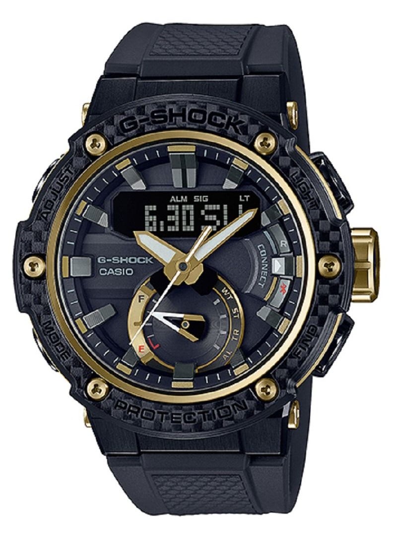 Casio Men Watch G-Shock Tough Solar Digital Analog Black Dial Resin Band GST-B200X-1A9DR.